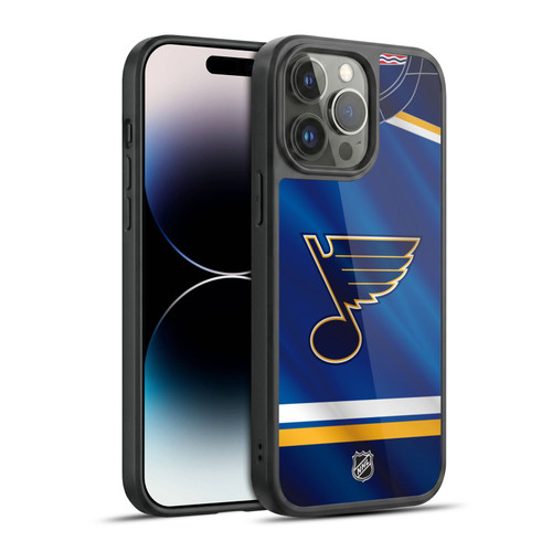 NHL St Louis Blues Jersey Gel Armour Case For Apple iPhone 14 Pro Max