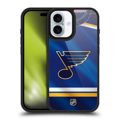 NHL St Louis Blues Jersey Gel Armour Case For Apple iPhone 16