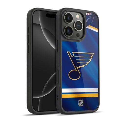 NHL St Louis Blues Jersey Gel Armour Case For Apple iPhone 16 Pro