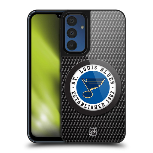 NHL St Louis Blues Puck Texture Gel Armour Case For Samsung Galaxy A15 NHL St Louis Blues Puck Texture Gel Armour Case For Samsung Galaxy A15