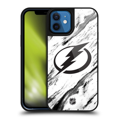 NHL Tampa Bay Lightning Marble Gel Armour Case For Apple iPhone 12 / iPhone 12 Pro