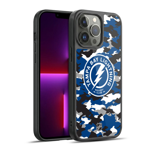 NHL Tampa Bay Lightning Camouflage Gel Armour Case For Apple iPhone 13 Pro Max