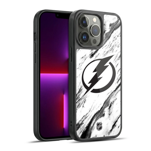 NHL Tampa Bay Lightning Marble Gel Armour Case For Apple iPhone 13 Pro Max