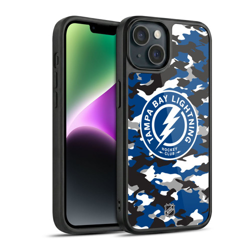 NHL Tampa Bay Lightning Camouflage Gel Armour Case For Apple iPhone 14