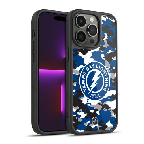 NHL Tampa Bay Lightning Camouflage Gel Armour Case For Apple iPhone 14 Pro