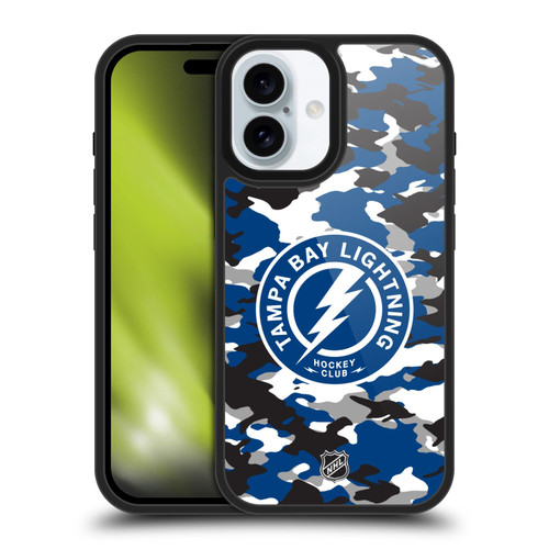 NHL Tampa Bay Lightning Camouflage Gel Armour Case For Apple iPhone 16