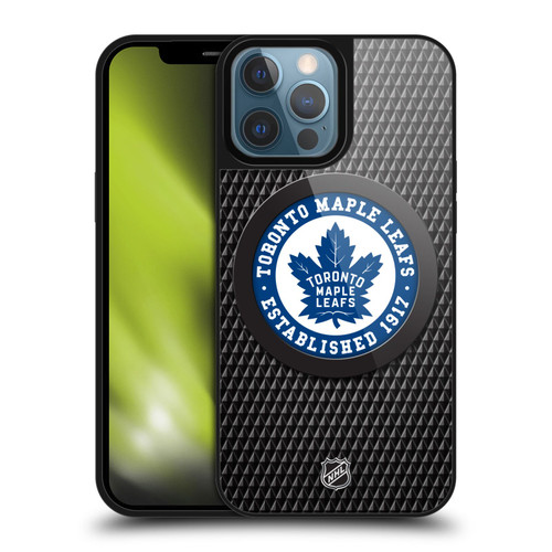 NHL Toronto Maple Leafs Puck Texture Gel Armour Case For Apple iPhone 13 Pro Max