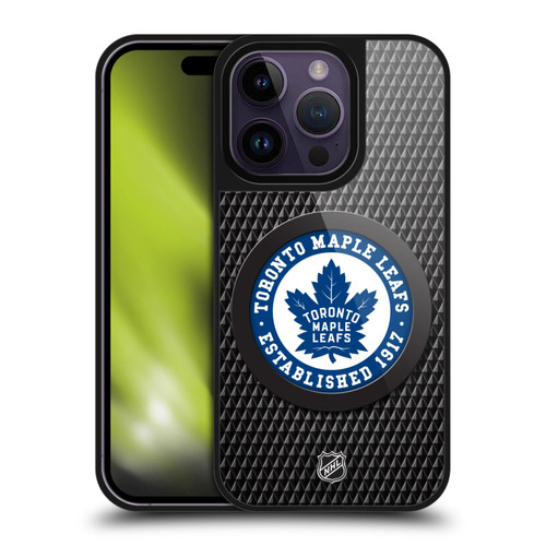 NHL Toronto Maple Leafs Puck Texture Gel Armour Case For Apple iPhone 14 Pro NHL Toronto Maple Leafs Puck Texture Gel Armour Case For Apple iPhone 14 Pro