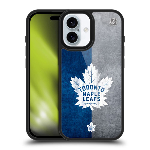 NHL Toronto Maple Leafs Half Distressed Gel Armour Case For Apple iPhone 16
