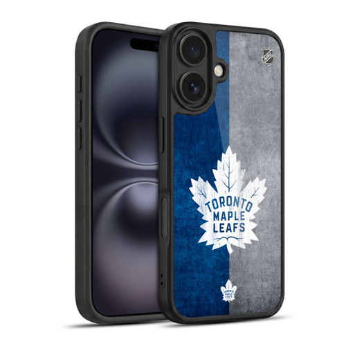 NHL Toronto Maple Leafs Half Distressed Gel Armour Case For Apple iPhone 16