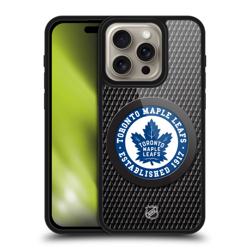 NHL Toronto Maple Leafs Puck Texture Gel Armour Case For Apple iPhone 16 Pro NHL Toronto Maple Leafs Puck Texture Gel Armour Case For Apple iPhone 16 Pro