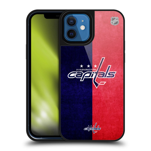 NHL Washington Capitals Half Distressed Gel Armour Case For Apple iPhone 12 / iPhone 12 Pro