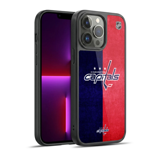 NHL Washington Capitals Half Distressed Gel Armour Case For Apple iPhone 13 Pro Max