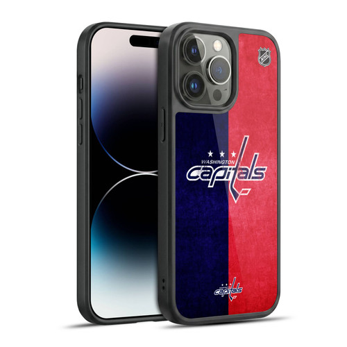 NHL Washington Capitals Half Distressed Gel Armour Case For Apple iPhone 14 Pro Max