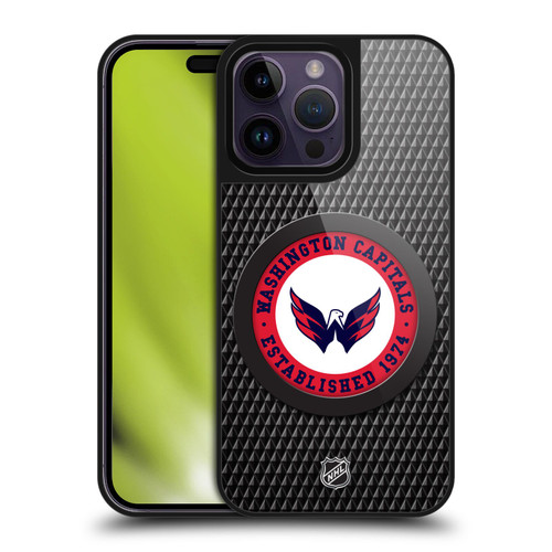 NHL Washington Capitals Puck Texture Gel Armour Case For Apple iPhone 14 Pro Max