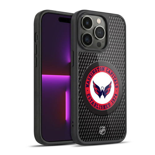 NHL Washington Capitals Puck Texture Gel Armour Case For Apple iPhone 14 Pro
