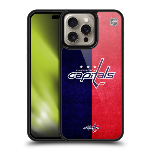 NHL Washington Capitals Half Distressed Gel Armour Case For Apple iPhone 16 Pro Max