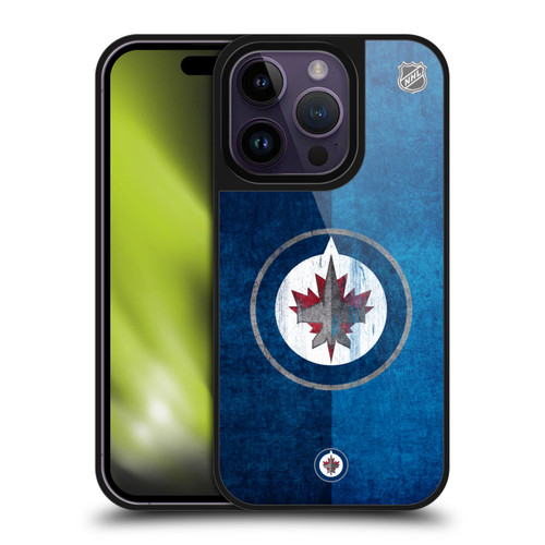 NHL Winnipeg Jets Half Distressed Gel Armour Case For Apple iPhone 14 Pro NHL Winnipeg Jets Half Distressed Gel Armour Case For Apple iPhone 14 Pro