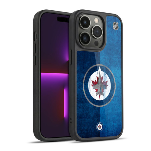 NHL Winnipeg Jets Half Distressed Gel Armour Case For Apple iPhone 14 Pro