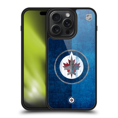 NHL Winnipeg Jets Half Distressed Gel Armour Case For Apple iPhone 15 Pro Max NHL Winnipeg Jets Half Distressed Gel Armour Case For Apple iPhone 15 Pro Max