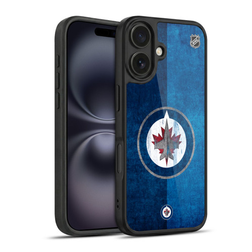 NHL Winnipeg Jets Half Distressed Gel Armour Case For Apple iPhone 16