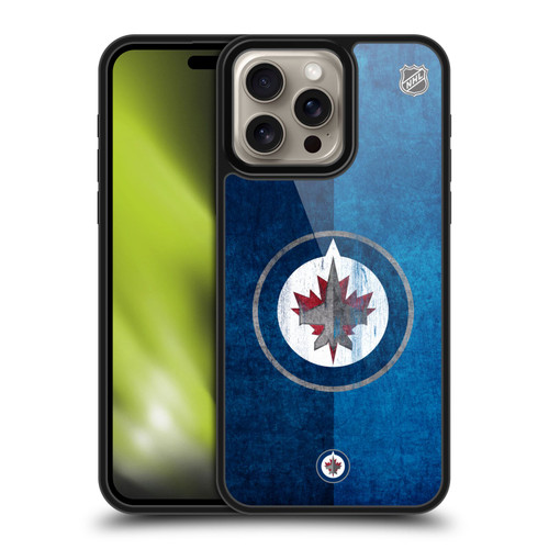 NHL Winnipeg Jets Half Distressed Gel Armour Case For Apple iPhone 16 Pro Max NHL Winnipeg Jets Half Distressed Gel Armour Case For Apple iPhone 16 Pro Max