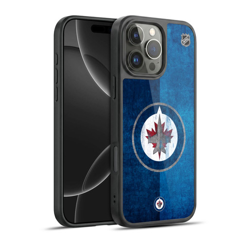 NHL Winnipeg Jets Half Distressed Gel Armour Case For Apple iPhone 16 Pro Max