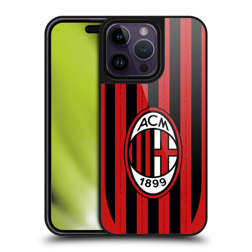 AC Milan 2024/25 Crest Kit Home Gel Armour Case For Apple iPhone 14 Pro Max