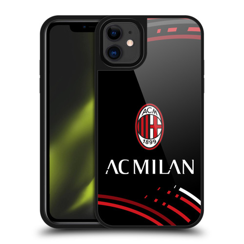 AC Milan Crest Patterns Curved Gel Armour Case For Apple iPhone 11