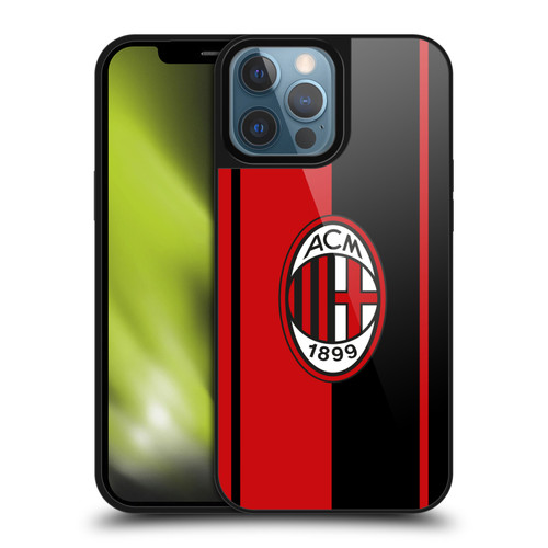 AC Milan Crest Red And Black Gel Armour Case For Apple iPhone 13 Pro Max