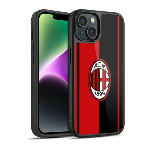 AC Milan Crest Red And Black Gel Armour Case For Apple iPhone 14