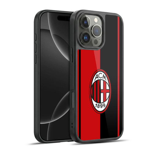 AC Milan Crest Red And Black Gel Armour Case For Apple iPhone 16 Pro Max