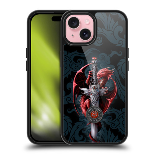 Anne Stokes Dragons Dagger Gel Armour Case For Apple iPhone 15