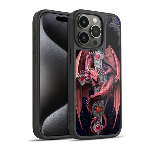 Anne Stokes Dragons Gothic Guardians Gel Armour Case For Apple iPhone 15 Pro