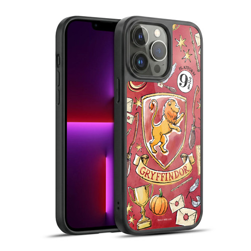 Harry Potter Deathly Hallows XIII Gryffindor Pattern Gel Armour Case For Apple iPhone 13 Pro Max