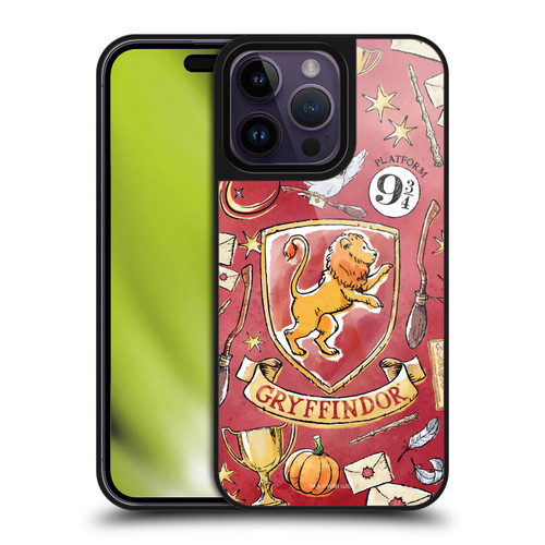 Harry Potter Deathly Hallows XIII Gryffindor Pattern Gel Armour Case For Apple iPhone 14 Pro Max