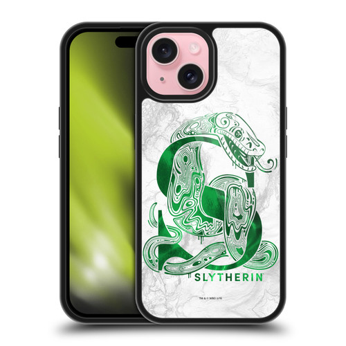 Harry Potter Deathly Hallows IX Slytherin Aguamenti Gel Armour Case For Apple iPhone 15 Harry Potter Deathly Hallows IX Slytherin Aguamenti Gel Armour Case For Apple iPhone 15