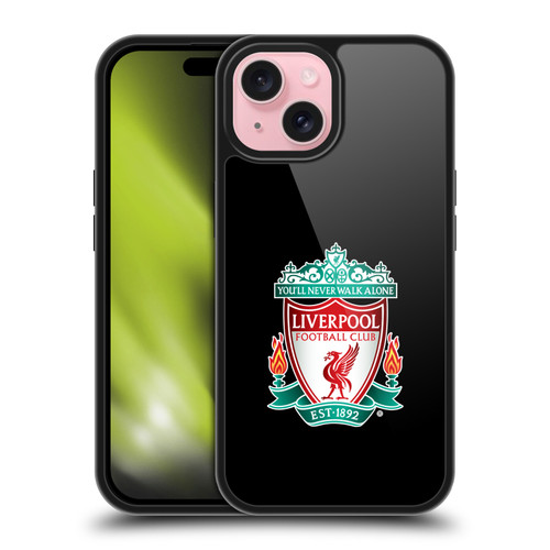 Liverpool Football Club Crest 1 Black 1 Gel Armour Case For Apple iPhone 15