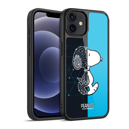 Peanuts Halfs And Laughs Snoopy Geometric Gel Armour Case For Apple iPhone 12 / iPhone 12 Pro