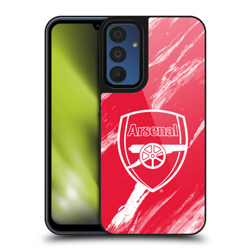 Arsenal FC Crest Patterns Red Marble Gel Armour Case For Samsung Galaxy A15