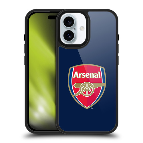 Arsenal FC Crest 2 Full Colour Blue Gel Armour Case For Apple iPhone 16