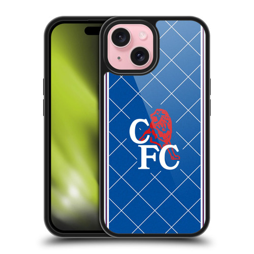 Chelsea Football Club Retro Kit and Stadium 1988 Home Gel Armour Case For Apple iPhone 15