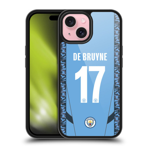 Manchester City Man City FC 2024/25 Players Home Kit Kevin De Bruyne Gel Armour Case For Apple iPhone 15 Manchester City Man City FC 2024/25 Players Home Kit Kevin De Bruyne Gel Armour Case For Apple iPhone 15