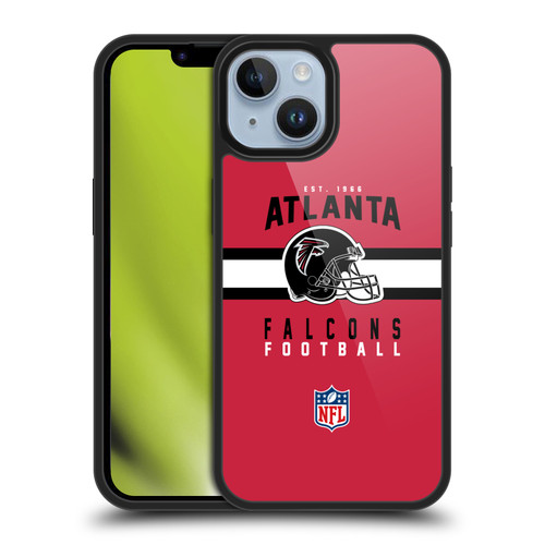 NFL Atlanta Falcons Graphics Helmet Typography Gel Armour Case For Apple iPhone 14