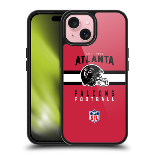 NFL Atlanta Falcons Graphics Helmet Typography Gel Armour Case For Apple iPhone 15 NFL Atlanta Falcons Graphics Helmet Typography Gel Armour Case For Apple iPhone 15
