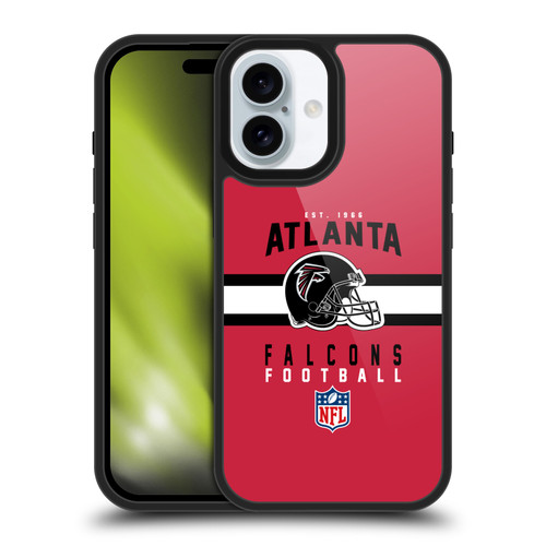 NFL Atlanta Falcons Graphics Helmet Typography Gel Armour Case For Apple iPhone 16
