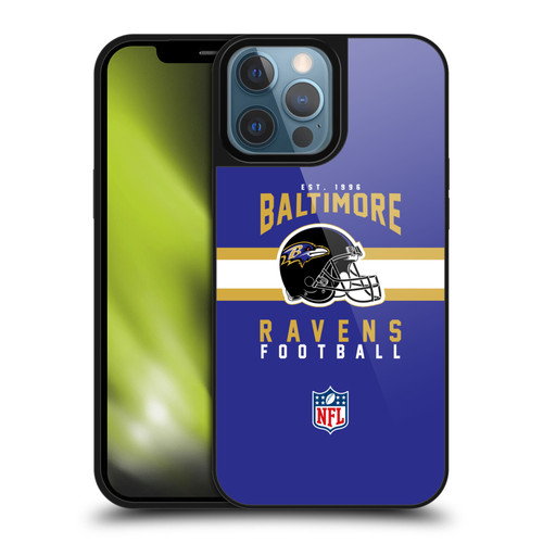 NFL Baltimore Ravens Graphics Helmet Typography Gel Armour Case For Apple iPhone 13 Pro Max