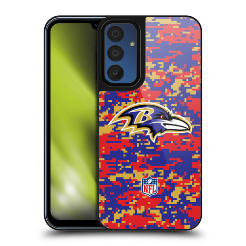NFL Baltimore Ravens Graphics Digital Camouflage Gel Armour Case For Samsung Galaxy A15