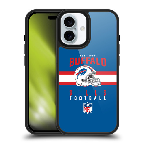NFL Buffalo Bills Graphics Helmet Typography Gel Armour Case For Apple iPhone 16 NFL Buffalo Bills Graphics Helmet Typography Gel Armour Case For Apple iPhone 16