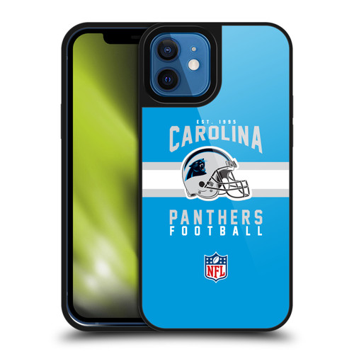NFL Carolina Panthers Graphics Helmet Typography Gel Armour Case For Apple iPhone 12 / iPhone 12 Pro